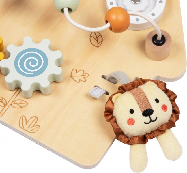 Tooky Toy Grote Houten Manipulatiebord Huisje - Activiteitencentrum