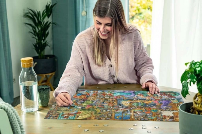 Puzzle 2D 1000 Ravensburger Norden in der Bibliothek