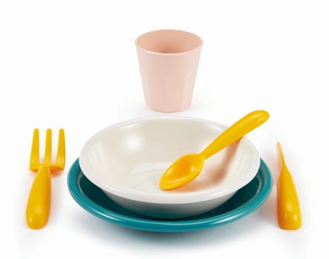 Buntes Kunststoff-Picknickgeschirr-Set