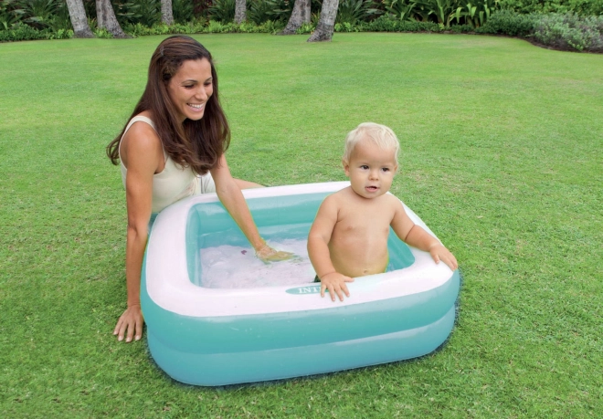 Blauw opblaasbaar kinderzwembad - Intex