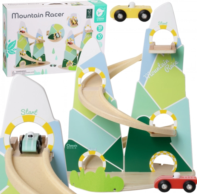 Classic World wooden race track mountain race