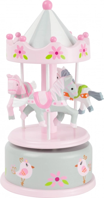 Small Foot Speeldoos Carousel met Konijntjes Roze
