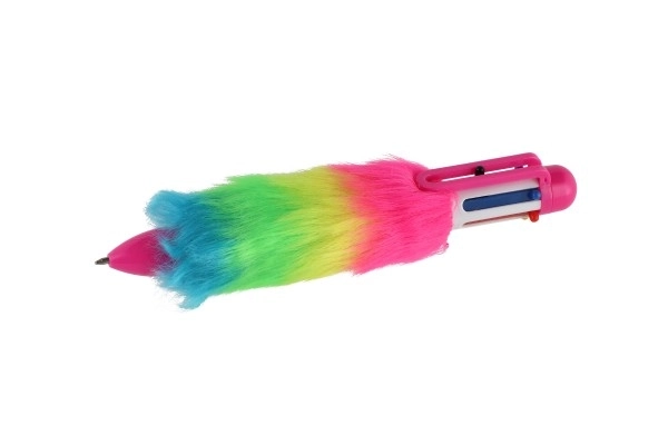 Teddies colorful plush pen with tassels