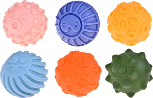 Gekleurde sensorische ballen voor kinderen, 6 stuks