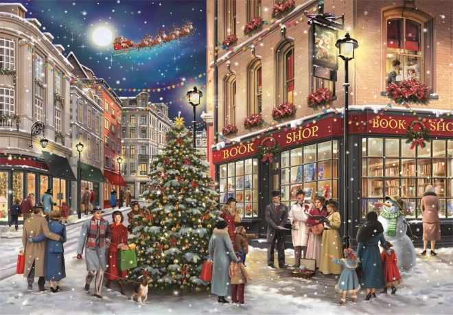 Puzzle Promenade de Noël 1000 pièces Clementoni