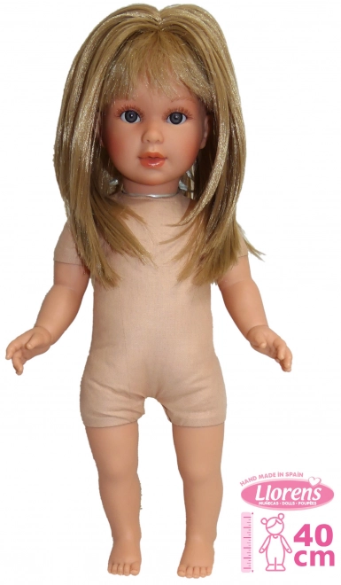 Llorens 540C CARLA - realistische pop met zacht stoffen lichaam - 40 cm