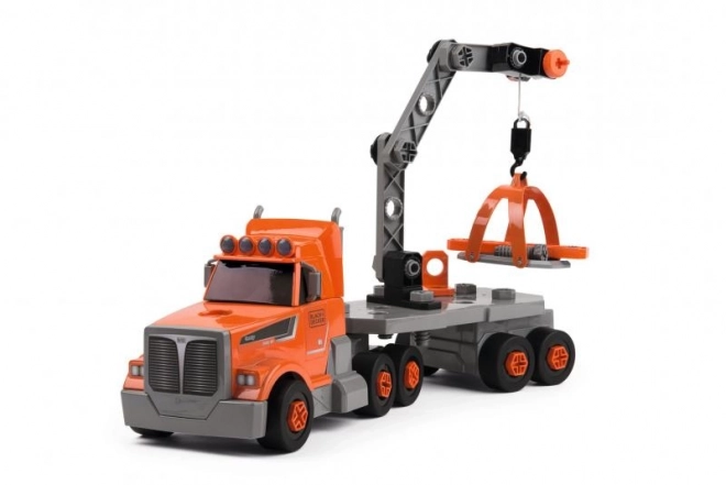 Smoby 3-in-1 Truck with Black+Decker Tools and Crane