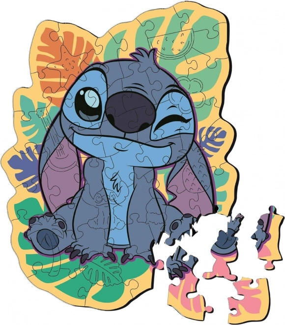 Holzpuzzle mit 50 Teilen Lilo & Stitch