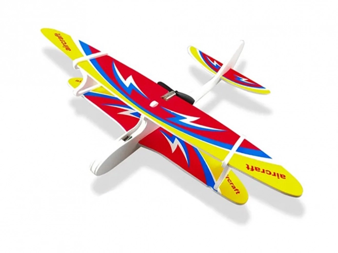 Avion lumineux en polystyrène avec moteur