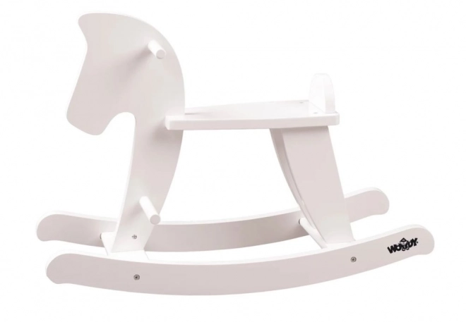Houten schommelpaard – wit