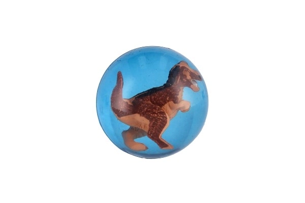 Stuiterbal met dinosaurus 4cm mix soorten 32st in pot