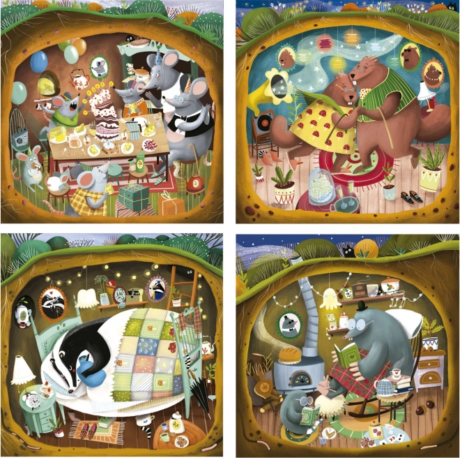 Puzzle Waldgeschichten 4v1