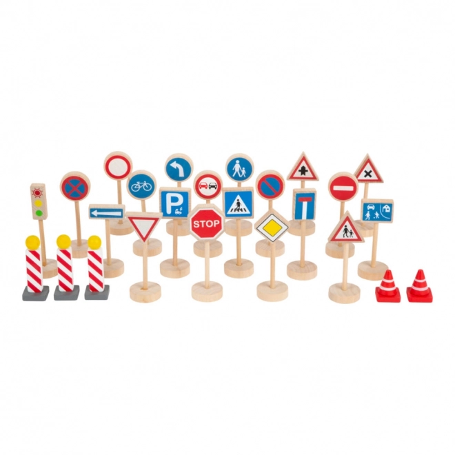 Small Foot Verkeersborden set van 25 stuks