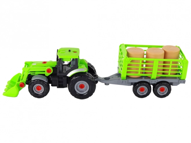 Tractor DIY met aanhanger Landbouwmachine Schroevendraaier
