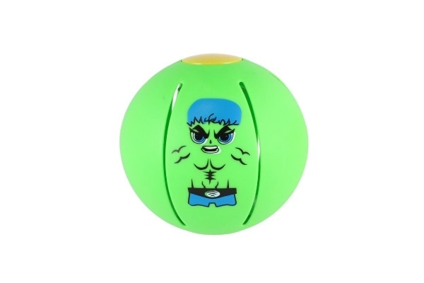 Flat Ball - Gooi de schijf, vang de bal! plastic 8cm 4 kleuren 12st in doos