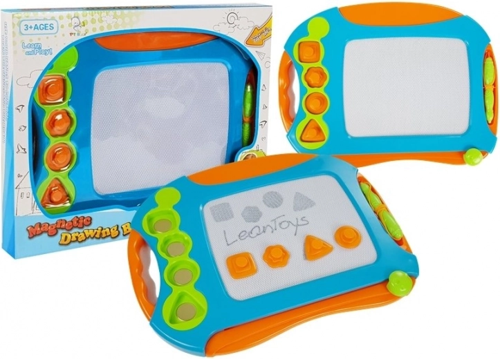Magnetische Zeichentafel mit Stempeln von LeanToys