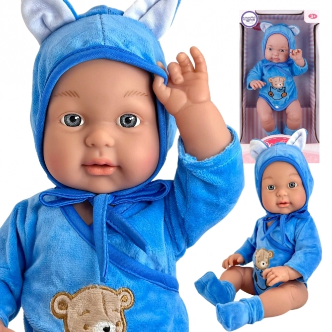 Woopie koninklijke babypop in teddyberenoutfit 46 cm