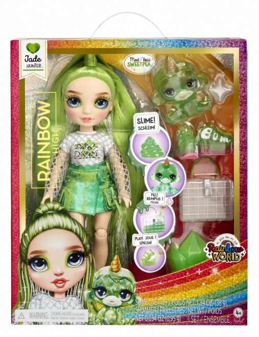 Rainbow High poupée de mode avec animal de compagnie - Jade Hunter