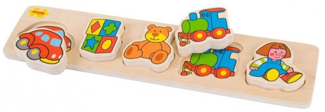 Holzpuzzle zum Einsetzen Bigjigs Baby