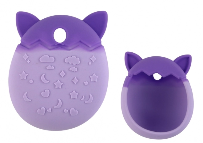 Paarse siliconen hoes voor Tamagotchi