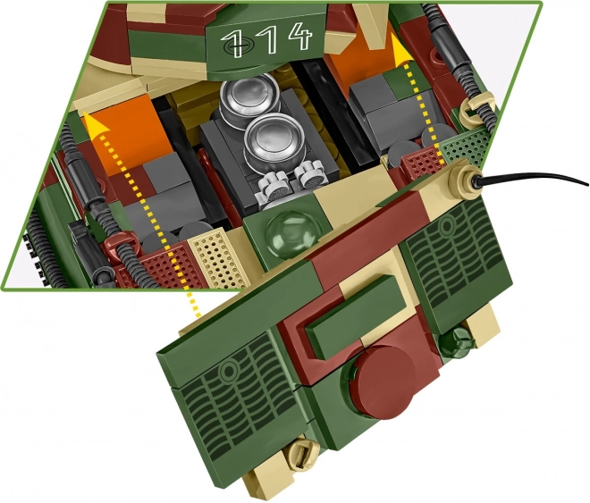 Model tank Tiger I van 870 stenen