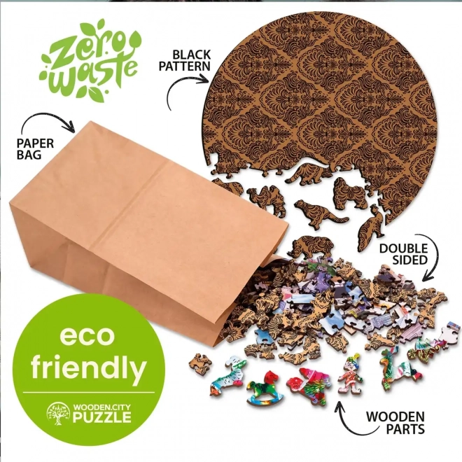 WOODEN CITY Houten puzzel Stijlvolle beer 250 stukken EKO