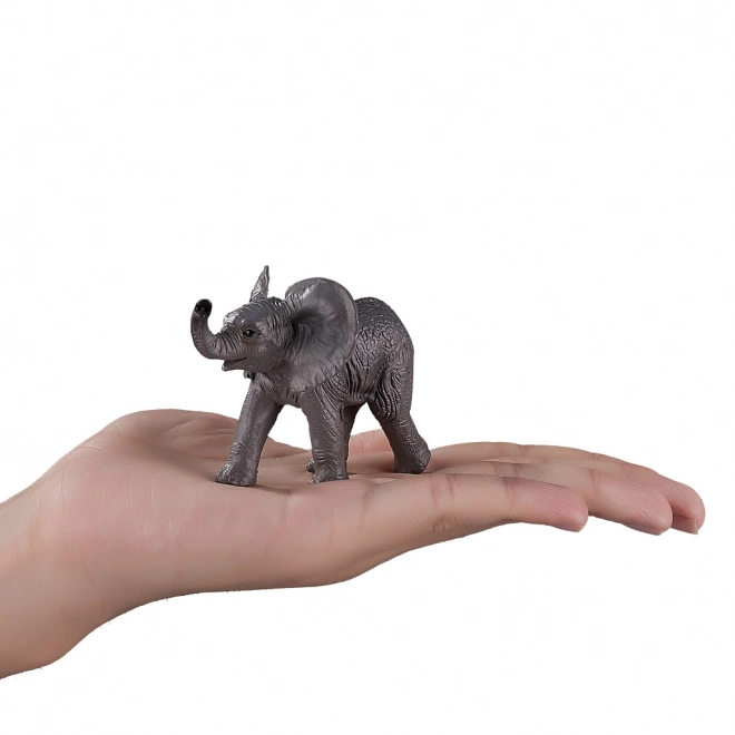 Realistic Elephant Calf Figurine