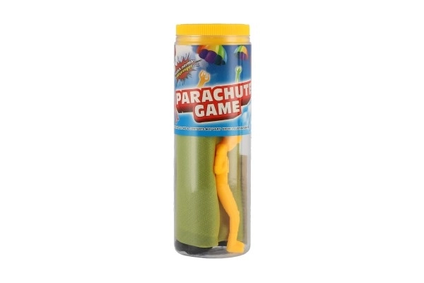 Parachutist figuur met vliegende parachute