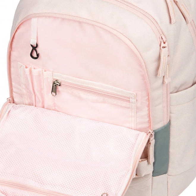 Ensemble Baagl Skate Max Creamy : sac à dos, trousse et sac à cordon