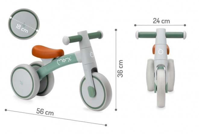 Loopfiets MoMi TEDI mini groen