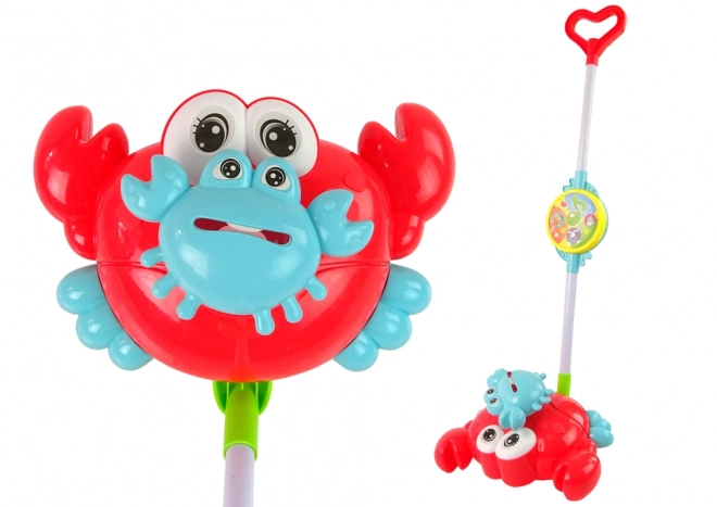 Lichtgevende Krab Stick Pusher Rood Muziek
