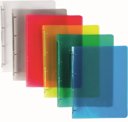 Classeur en polypropylène A4 à 2 anneaux Lines, assortiment de couleurs