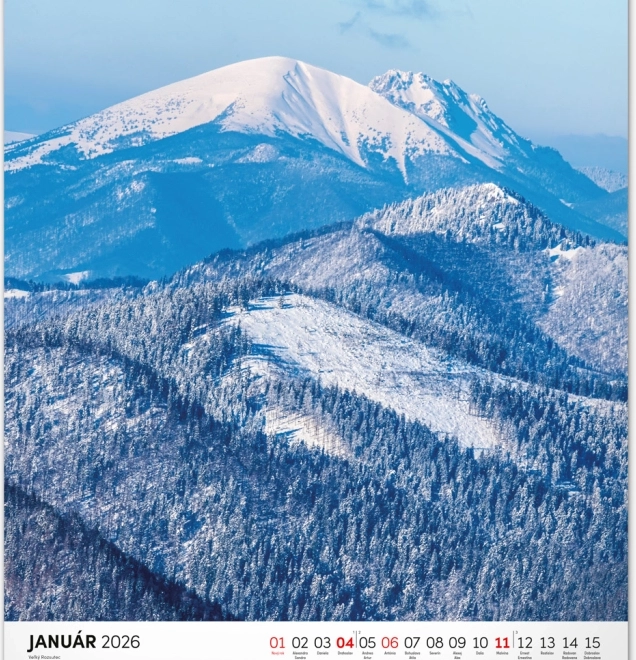 Muurkalender Nationale Parken van Slovakije 2026