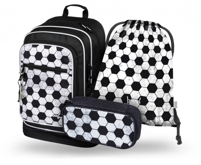 Schulset aus Rucksack, Etui und Beutel Cubic Goal