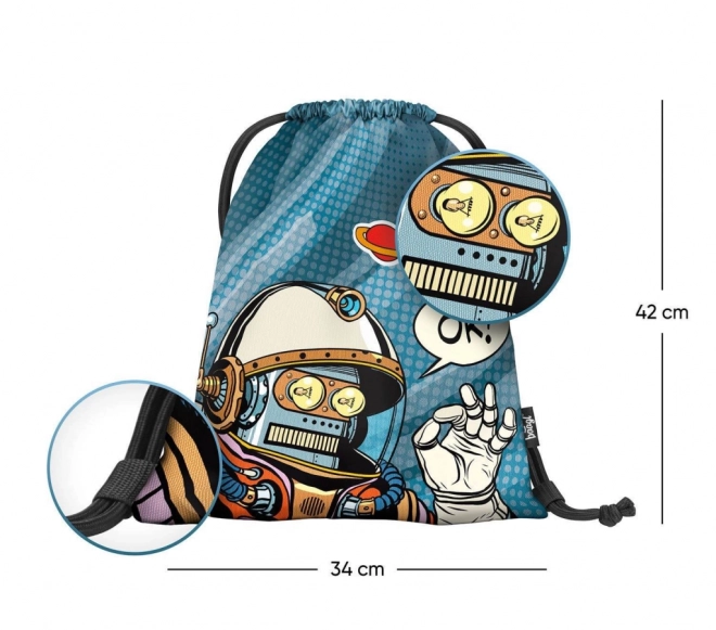 Beutel für Hausschuhe BAAGL Spaceman