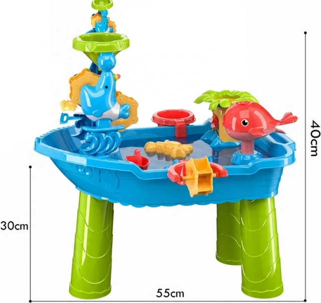 Woopie Tafel voor waterspelletjes Piratenschip met Stoeltje