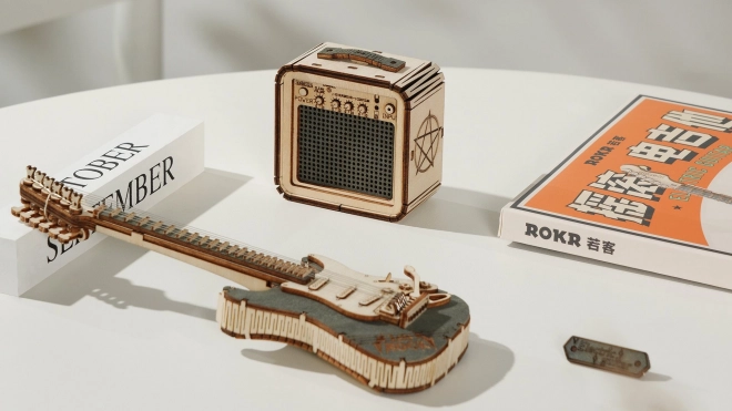 Wooden 3D Puzzle Electric Guitar