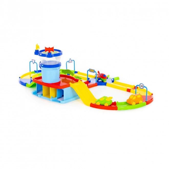 Vliegveld met landingsbaan Play City