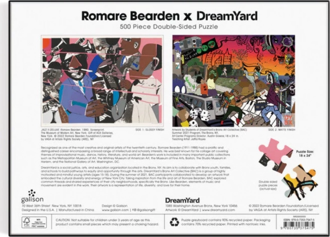 Double-sided Puzzle Romare Bearden x DreamYard 500 Pieces