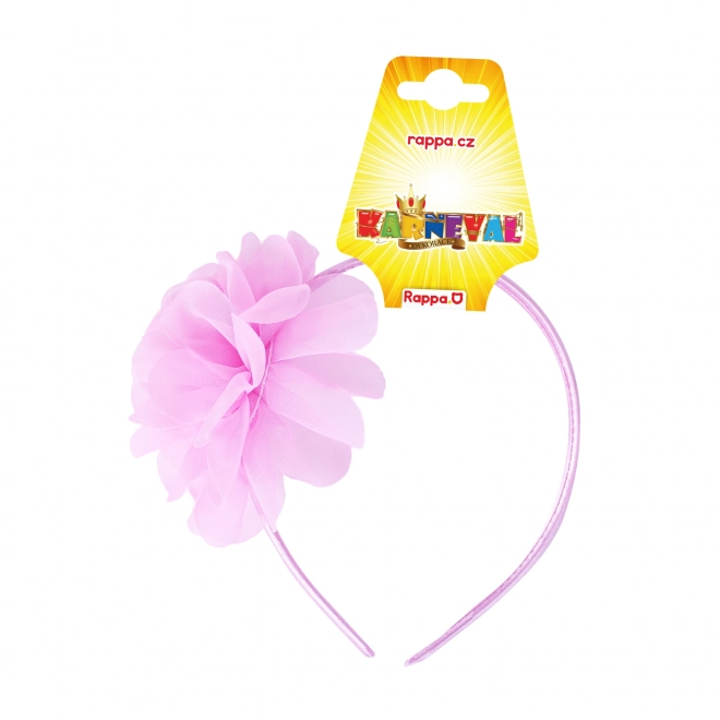 Haarband bloem roze