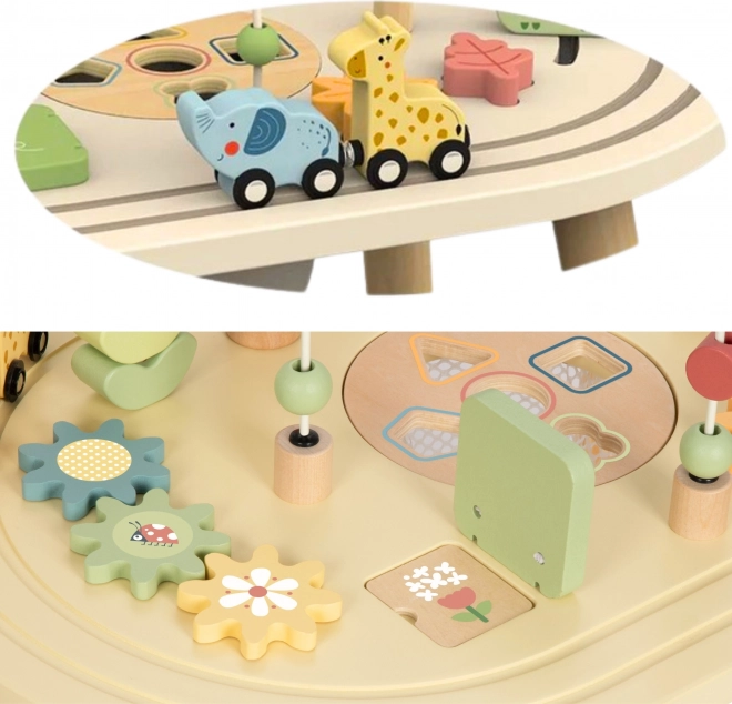 Wooden Activity Table Safari TOOKY TOY