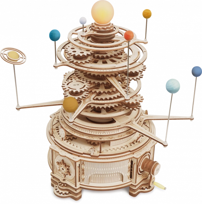 RoboTime 3D houten mechanische puzzel Planetarium
