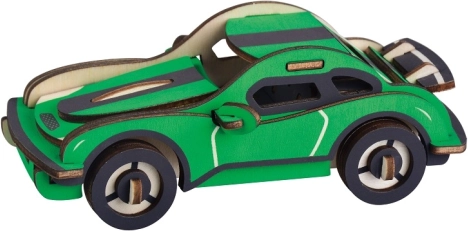 Houten 3D-puzzel Hurricane raceauto
