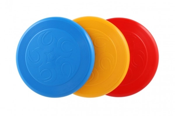 Vliegende schotel Frisbee kunststof 23cm mogelijkheid 4 kleuren 12m+