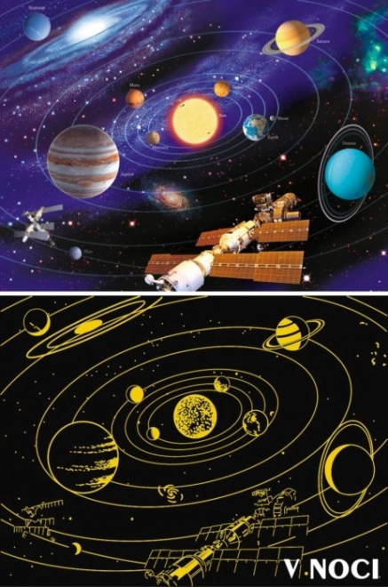 Ravensburger lichtgevende puzzel Zonnestelsel 500 stukjes
