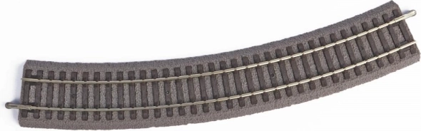 Piko rail courbe R3 avec ballast