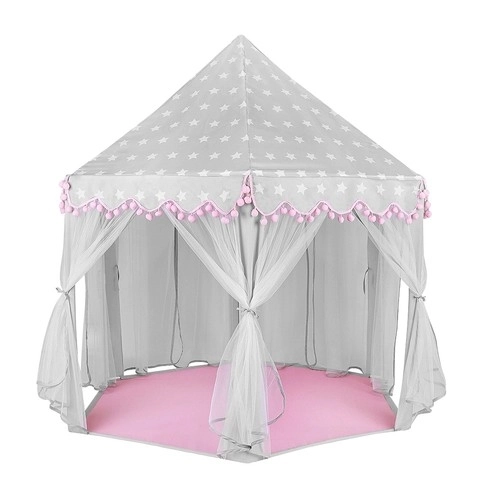 Kinder grijs-roze tent Kruzzel 23476