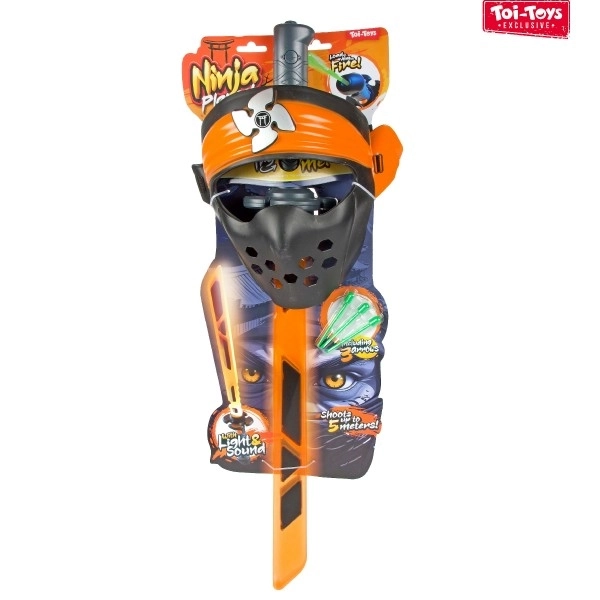 Ninja set sword + mask + darts with sound and light