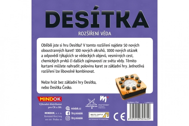 Desítka Uitbreiding: Wetenschap