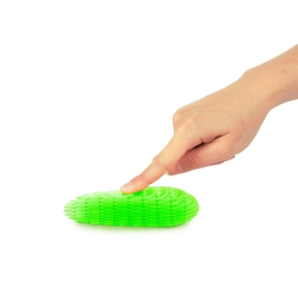 Fidget worm veranderlijke vorm stressverlagende plastic 13cm 6 kleuren op kaart